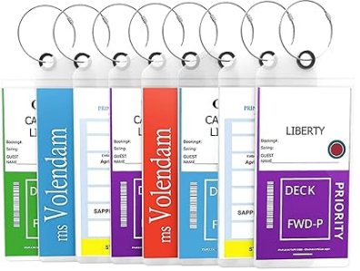 Waterproof luggage tags approved for cruising and flying