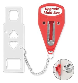 Portable door lock security system for safety